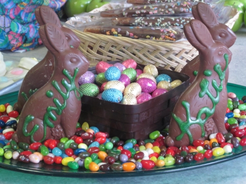 Easter Bunnies in chocolate