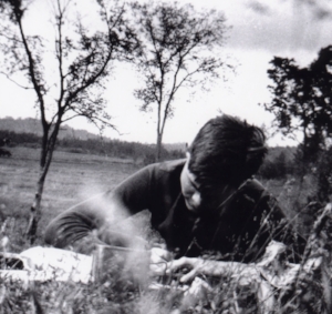 Ernest Hemingway writing