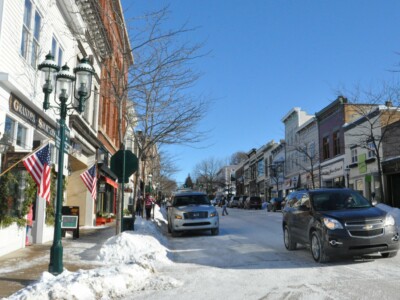 Shop Petoskey Downtown in Winter