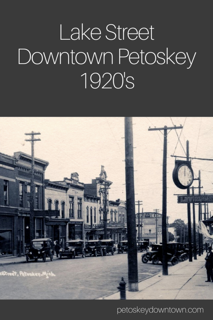 Lake Street Downtown Petoskey Gaslight District in the 1920s