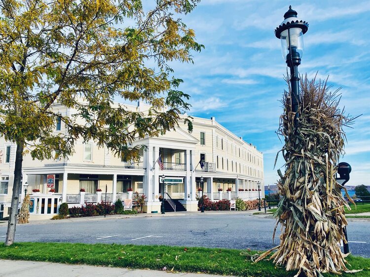 The Stafford Perry Hotel in Fall