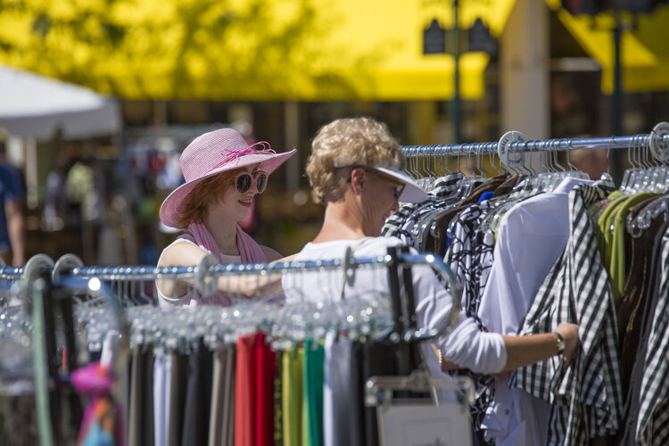 Sidewalk sales in downtown petoskey