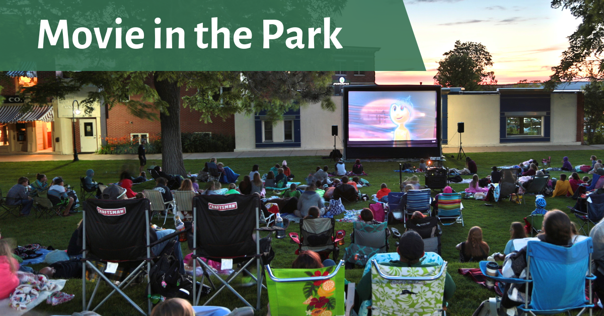 Movie in the Park at Dark